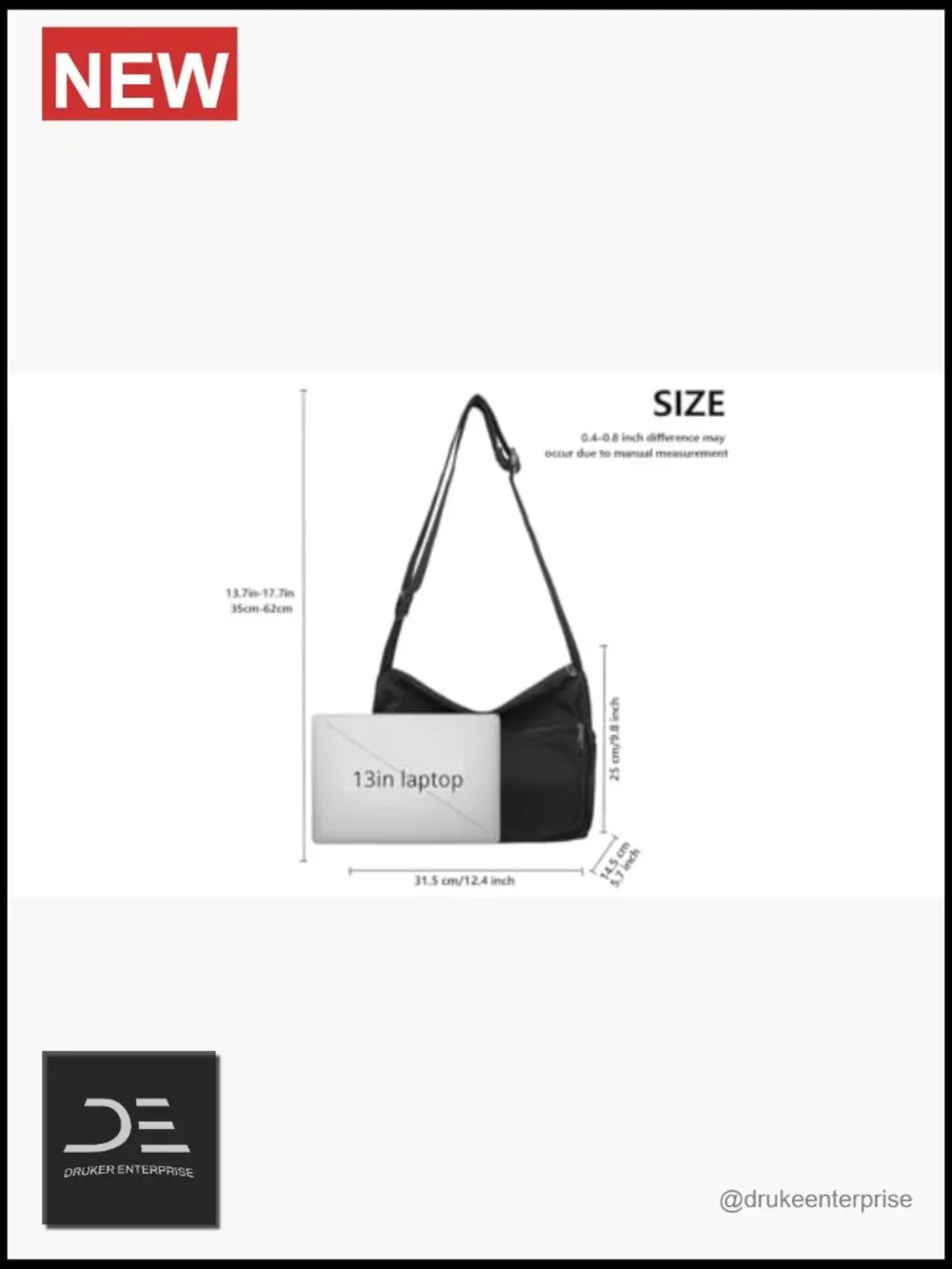 Canvas Messenger Bag Crossbody Tote with Multiple Pockets Vintage Satchel